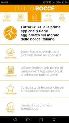 TuttoBOCCE android App screenshot 2